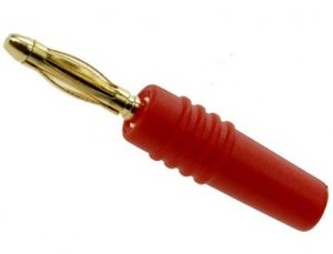 Banana plug 2mm red