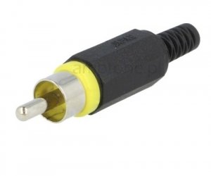 Plug RCA yellow XSTO Lumberg