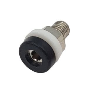 Banana jack 2mm black AC2