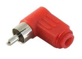 Plug RCA angle red