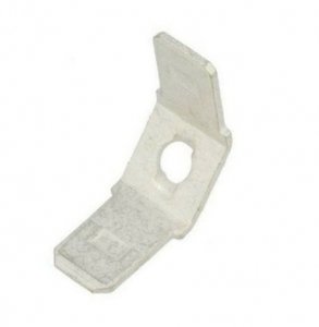 Connector lug, chassis mount 6,3mm, double