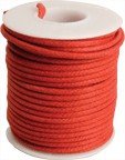 Kabel vintage czerwony solid core (0,55mm2)