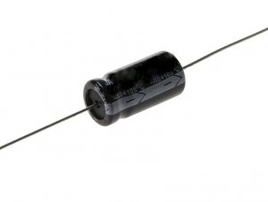 Kondensator elektrolityczny 10uF 63V osiowy, Suntan