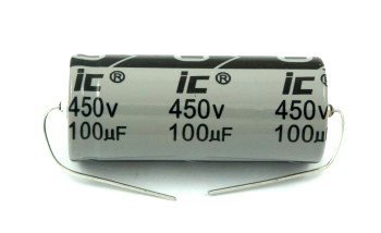 Capacitor 100uF 450V axial Illinois