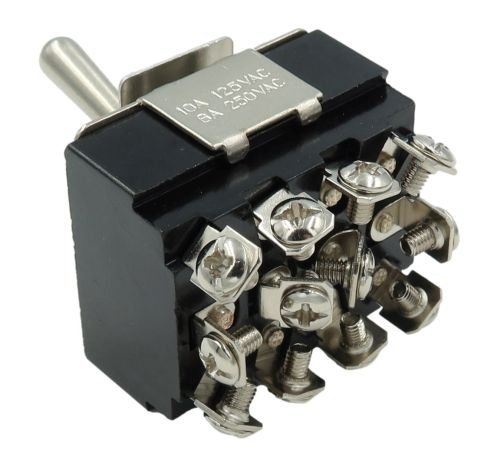 Power Switch 4PDT, 3 positions ON-OFF-ON