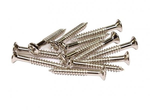 Screw nickel 2,9 x 38mm Fender backpanel