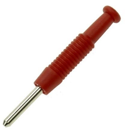 Banana plug 2mm red Hirschmann