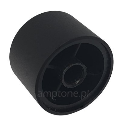 Knob aluminium KN125 black