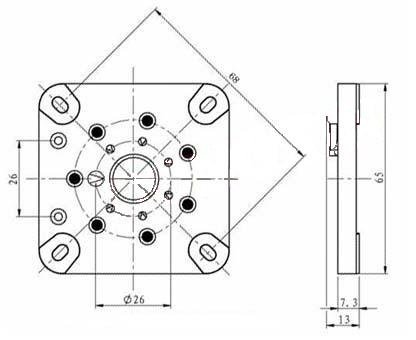 Podstawka 7pin typ1 septar GOLD 6C33C 