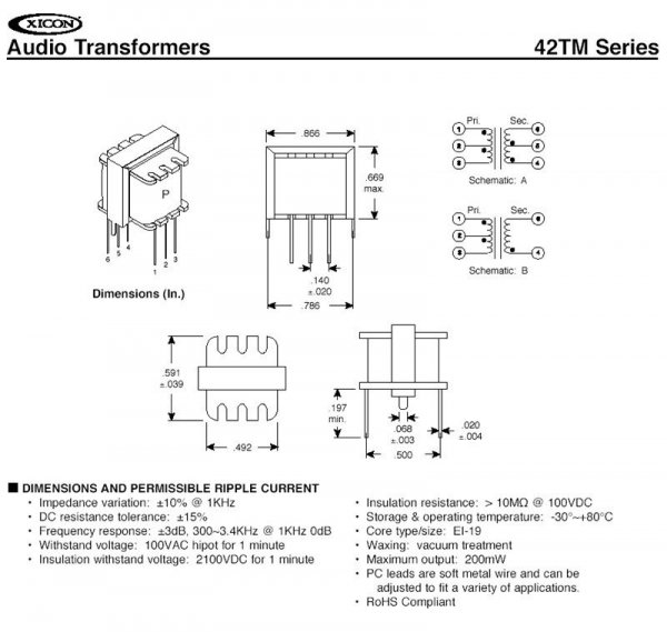 Transformator 42TM011