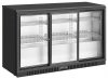 Barowa szafa chłodnicza  | chłodziarka podblatowa RQ-330SC | 318l | drzwi przesuwne | 3-drzwiowa | 1350x520x845 mm