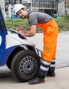 Spodnie ogrodniczki wodoochronne ostrzegawcze dwu kolorowe 4287 Aj Group - PROS