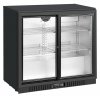 Barowa szafa chłodnicza  | chłodziarka podblatowa RQ-208SC | 2-drzwiowa | drzwi przesuwne | 205l