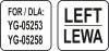 PROWADNICA LEWA DO PÓŁKI 333*430