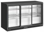 Barowa szafa chłodnicza  | chłodziarka podblatowa RQ-330SC | 318l | drzwi przesuwne | 3-drzwiowa | 1350x520x845 mm