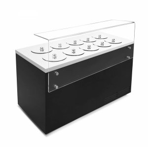 Dystrybutor do lodów | witryna do lodów Pozetti DV 8 | 8+6 tub  | 1310x700x1200 mm |