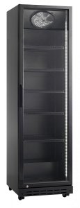Szafa chłodnicza przeszklona RQ429-BLACK | 394l | czarna (SD429)