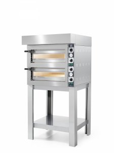 Piec do pizzy elektryczny Cuppone Tiziano | dwukomorowy | 2+2x30 | TZ230/2M