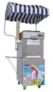Maszyna do lodów włoskich RQMG33 | 2 smaki +mix | automat do lodów | nocne chłodzenie | pompa napowietrzająca | 2x13 l 