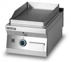 Grill płytowy gazowy - płyta ryflowana L700.GPG400R Lozamet