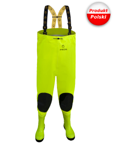 Spodniobuty Max ze wzmocnieniem kalosz typ S5 w kolorach fluo SBM01 FLUO Aj Group - PROS
