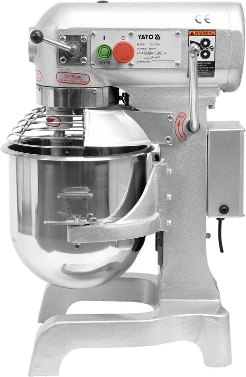 MIKSER PLANETARNY 15L, 3-PRĘDKOŚCI, 500W