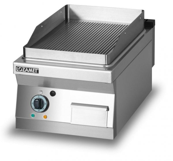 Grill płytowy elektryczny - płyta ryflowana L700.GPE400R Lozamet