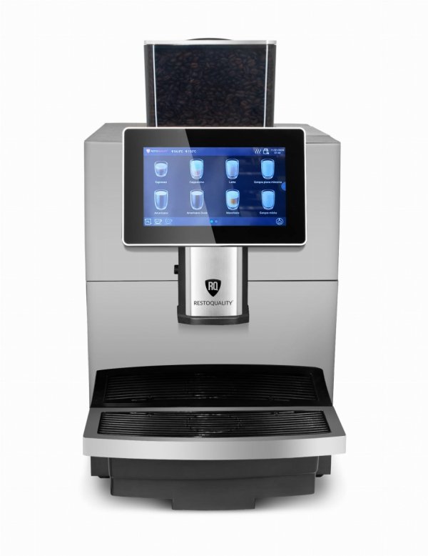Automatyczny ekspres do kawy RQK2S z ekranem dotykowym | pojemnik 2l |  podłączenie do wody | srebrny