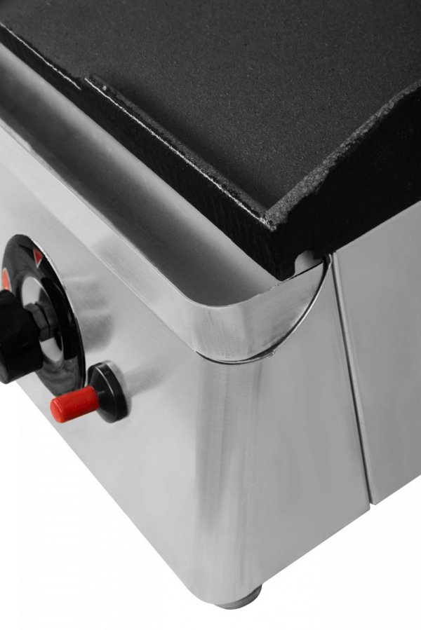 Płyta grillowa gazowa | ryflowano/gładka | 6,4kW | RQG30973