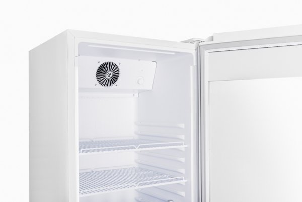 Szafa chłodnicza przeszklona biała RQ380 | 595x600x1870 mm | 377 l