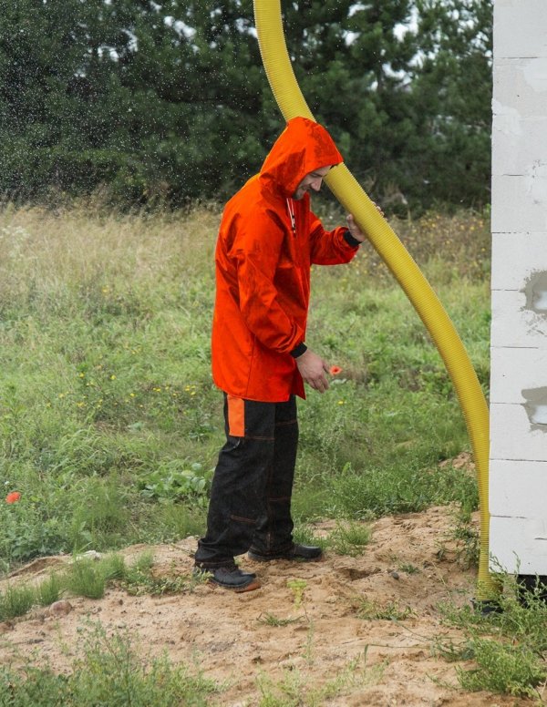 WASSERSCHUTZJACKE 3/4 (REIΒERSCHLUSS UND DRUCKKNÖPFE) MODELL 616