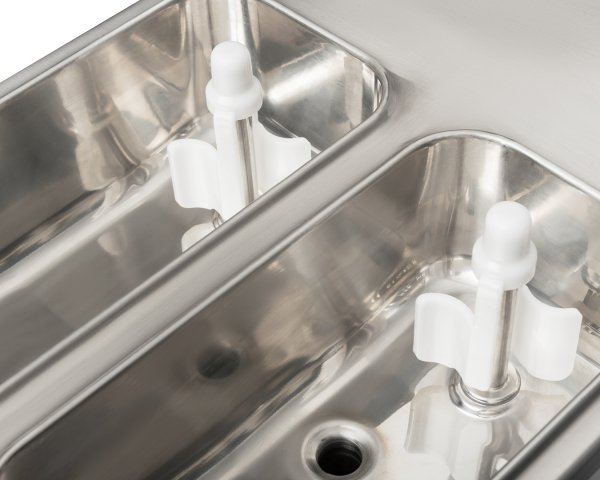 Maszyna do lodów włoskich RQ32E PRO | 2 smaki + mix | pompa napowietrzająca | nocne chłodzenie | duży wyświetlacz | nastawna | 32l