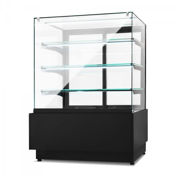 Witryna cukiernicza neutralna Dolce Visione Neutro Premium 900 | podświetlany cokół | 900x670x1300 mm