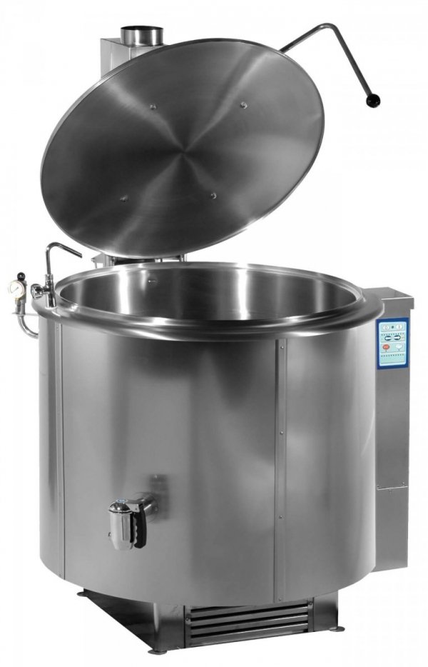 Kocioł warzelny gazowy z grzaniem pośrednim | opcja mieszadła | 48 kW | 300 l | 1320x1330x1070 mm | RQK-401GR