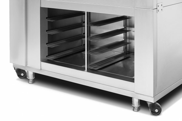 Piec piekarniczy modułowy RQPM-D | dwukomorowy | generator pary | 400 V  | 15,2 kW  | 1300x1280x1705 mm