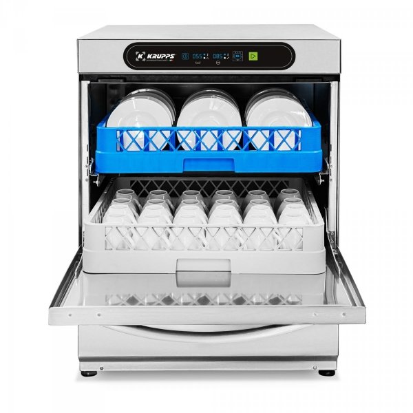 Zmywarka do szkła i talerzy | system podwójnych koszy 500x500 | 400V | KRUPPS ADVANCE LINE C537TE | panel elektroniczny Advance
