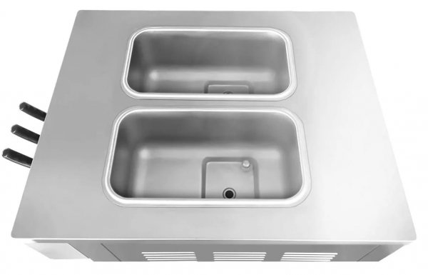 Maszyna do lodów włoskich RQMB40N | automat do lodów soft | 2 smaki + mix | 2x10 l