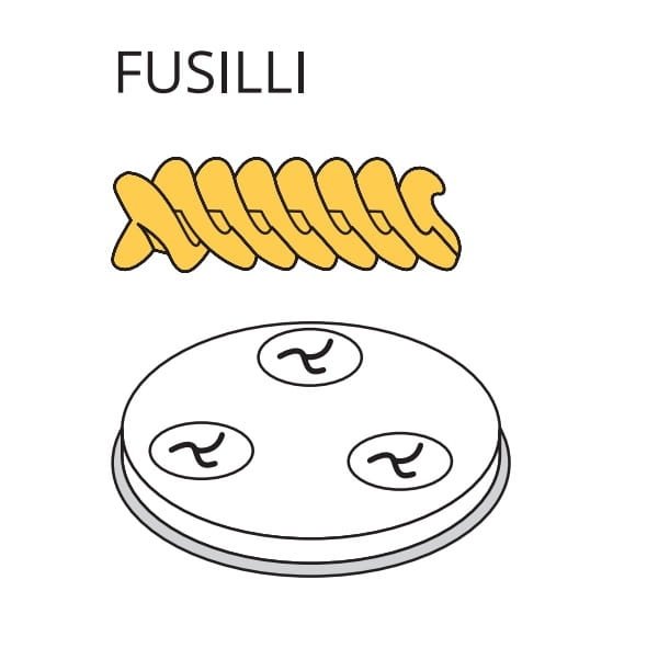 Matryca formująca do maszynki do makaronu PF15E i MPF1.5N FUSILLI - ? 9 mm