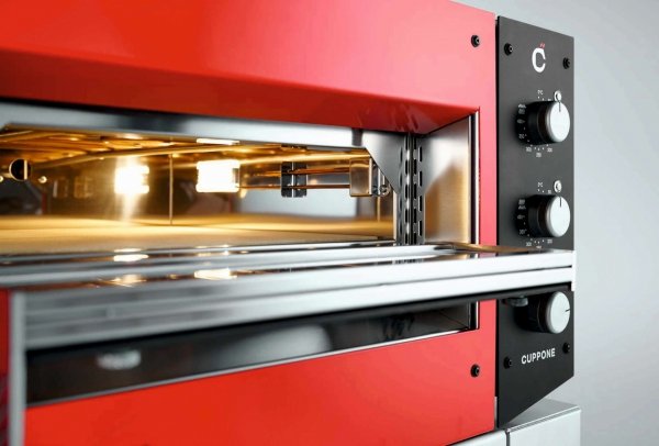Piec do pizzy elektryczny Cuppone Home HE 400 | jednokomorowy | panel manualny | 400x400 mm | HE400/1 TM/FY | żółty