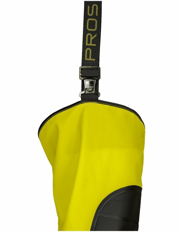 WATERPROOF FLUO THIGH WADERS MAX S5 (SAFETY BOOTS S5 AND KNEE REINFORCEMENT) WRM02 FLUO