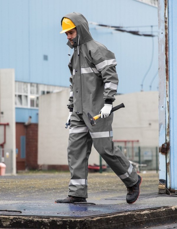 WATERPROOF OVERALLS WITH REFLECTIVE TAPES 104/R