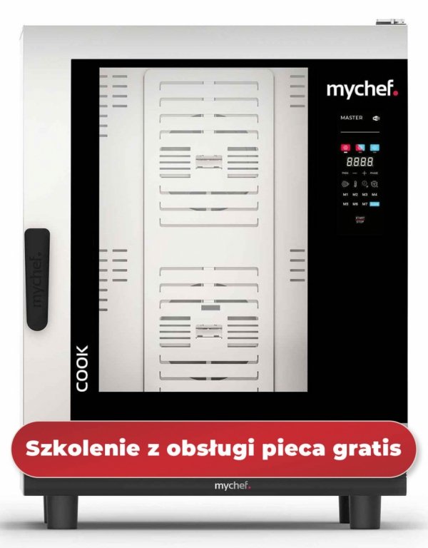 Piec konwekcyjno-parowy elektryczny | automatyczny system myjący | 10xGN2/1 | 27,9 kW | 400 V | Mychef COOK MASTER 102E TSC | System TSC- najwyższa stabilność temperatury