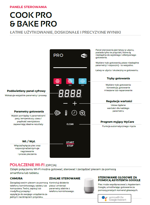 Piec konwekcyjno-parowy elektryczny | piekarniczo-cukierniczy | automatyczny system myjący | 6x600x400 |  12,6 kW | 400 V | Mychef BAKE PRO 6E