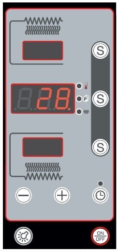 Piec do pizzy elektryczny Cuppone Donatello | dwukomorowy | panel cyfrowy | 6+6x35 | DN635L/2 D