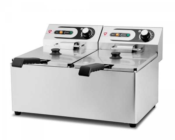 Frytownica elektryczna RQF8LV2 | podwójna  | 2x 8 l | 2x 3 kW