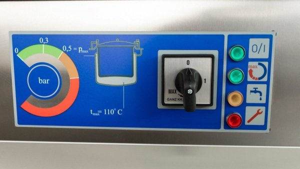 Kocioł warzelny elektryczny z grzaniem pośrednim | automatyczne napełnianie | 36 kW | 400V | 300 l | 1350x900x900 mm | RQLF-301E