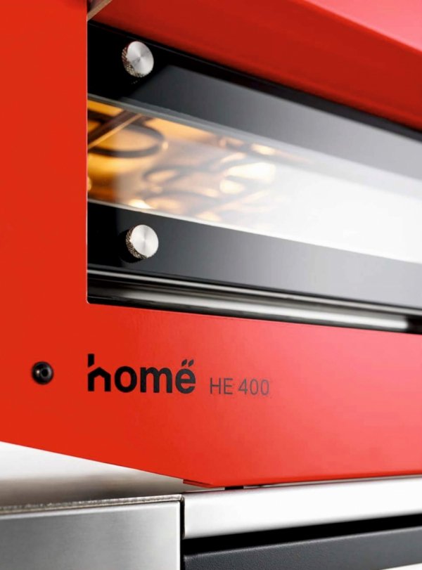 Piec do pizzy elektryczny Cuppone Home HE 400 | jednokomorowy | panel manualny | 400x400 mm | HE400/1 TM/FY | żółty