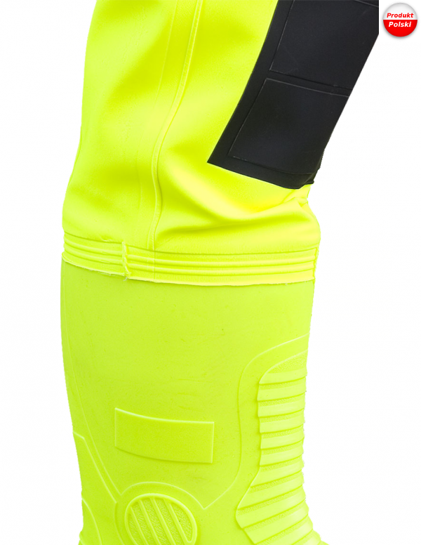 Spodniobuty Max ze wzmocnieniem kalosz typ S5 w kolorach fluo SBM01 FLUO Aj Group - PROS