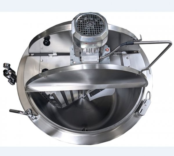 Kocioł warzelny elektryczny z grzaniem pośrednim | mieszadło w zestawie | 36 kW | 400V | 300 l | 1320x1330x940 mm | RQK-305ERM