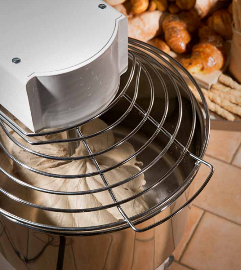 Mikser spiralny RTF 30 TR | podnoszona głowica i niewyjmowana dzieża | 32 l | 1,1 kW